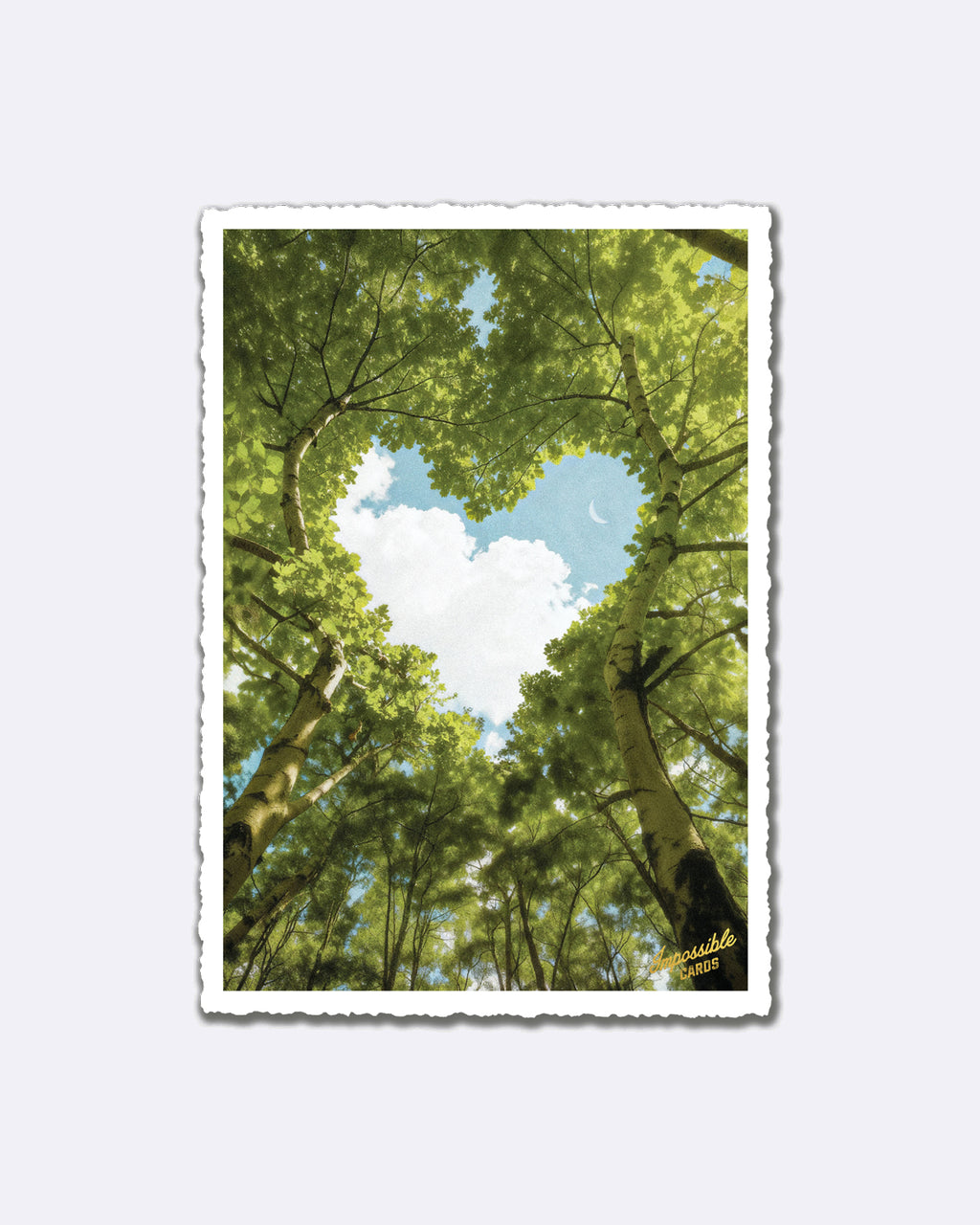 Impossible Card Postkarte - tree heart