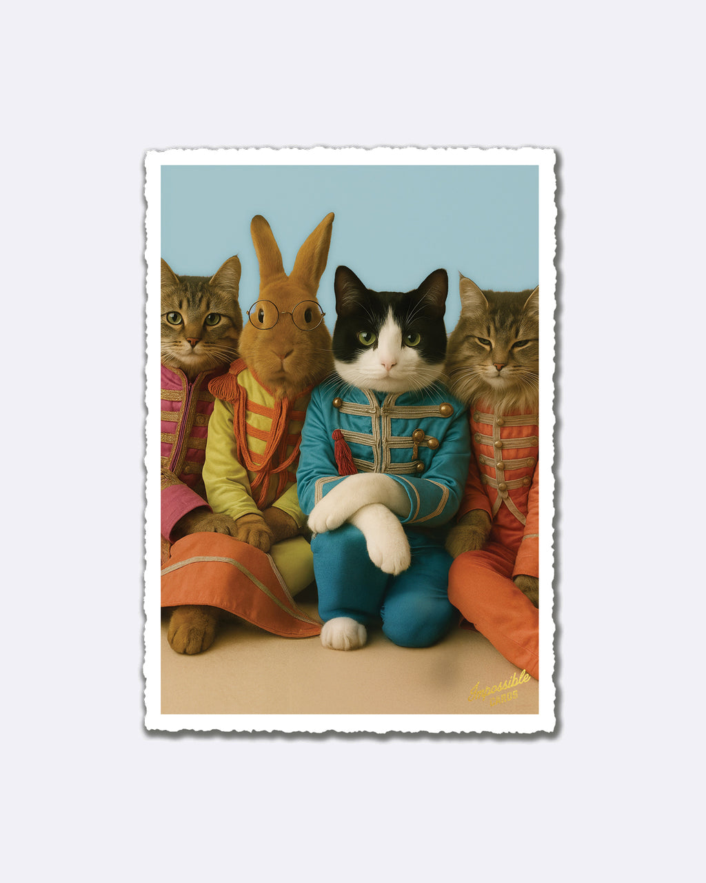 Impossible Card Postkarte - uniform animals