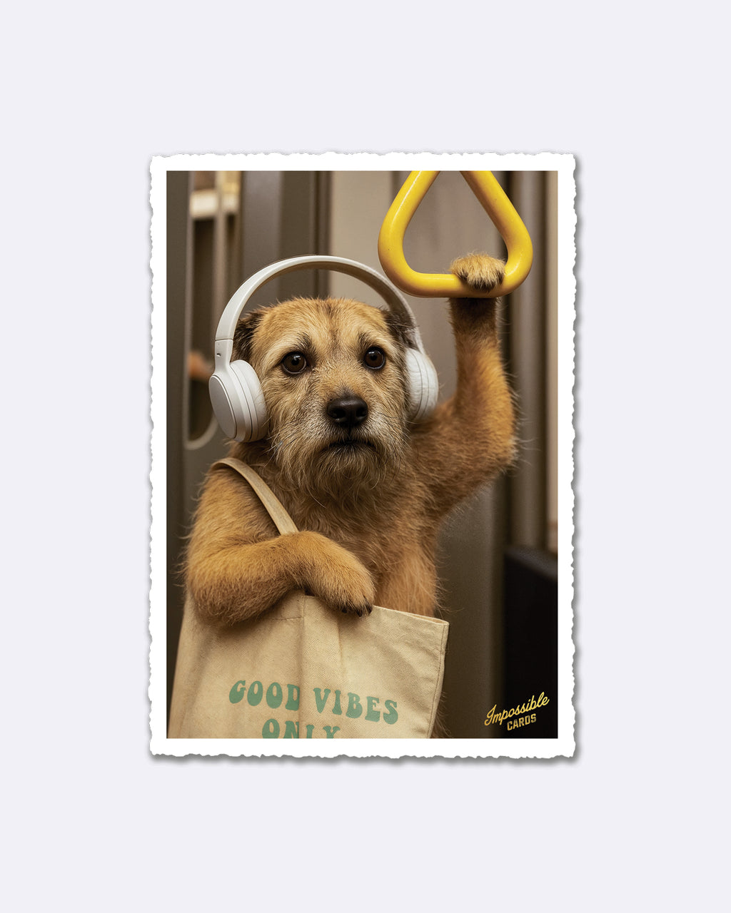 Impossible Card Postkarte - underground dog