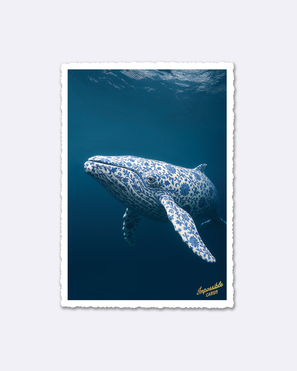 Impossible Card Postkarte - pattern wale
