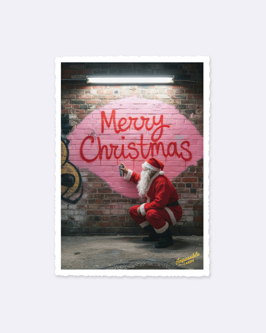 Impossible Card Postkarte - Christmas Graffiti