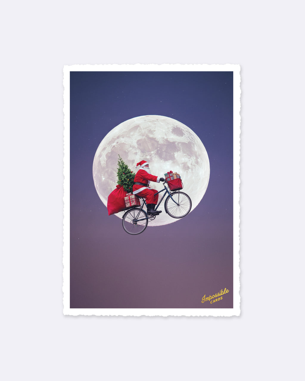 Impossible Card Postkarte - Santa