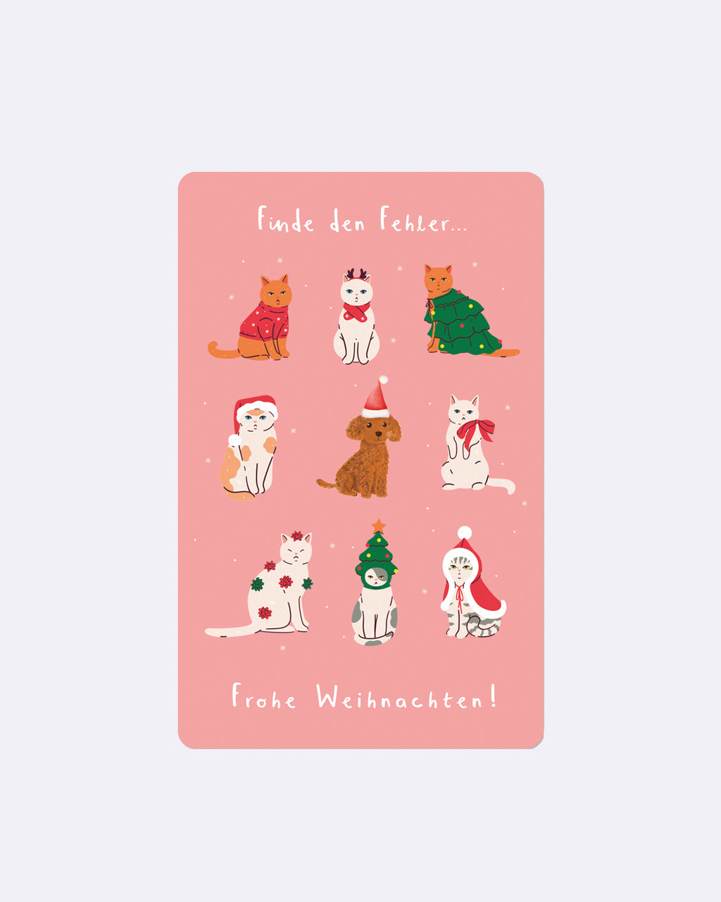 Mini Postkarten - Frohe Weihnachten