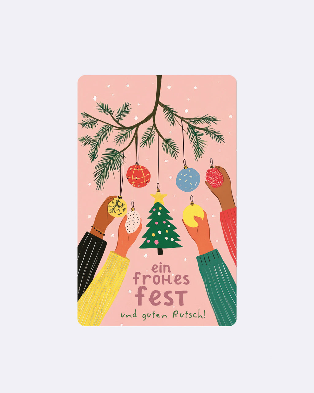 Mini Postkarten - Ein frohes Fest