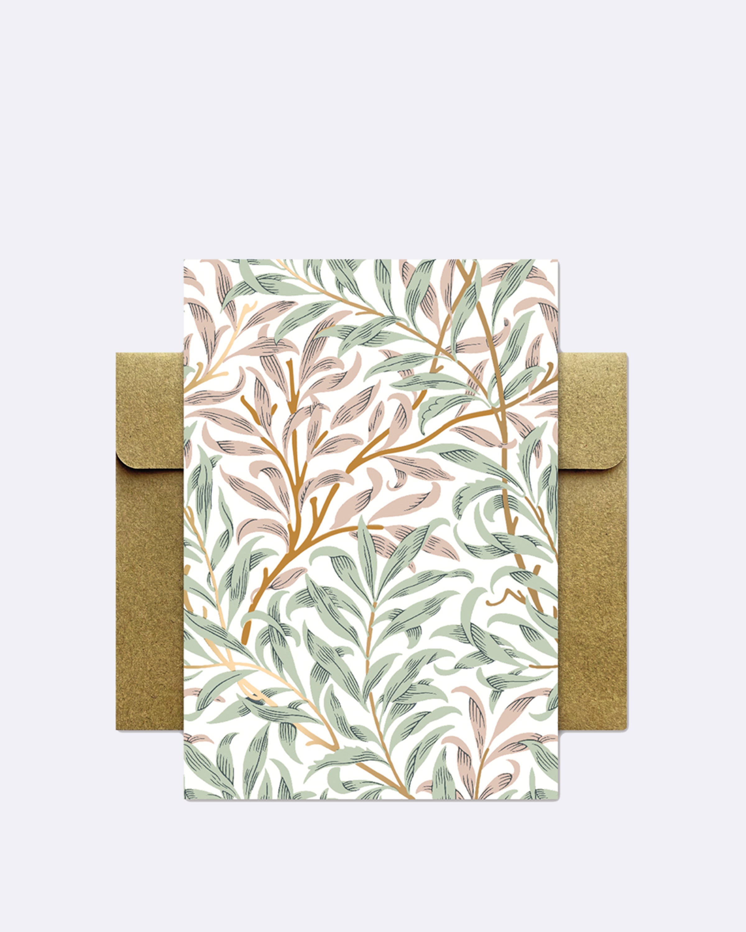 Geburtstagskarte Im William Morris Design – Mit Goldfolie & Nachhaltigem Papier!