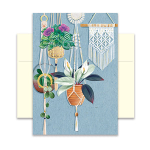 Hochwertige Grußkarte - Glückwunschkarte mit farbigen Umschlag - verschiedene Anlässe - Pflanzen