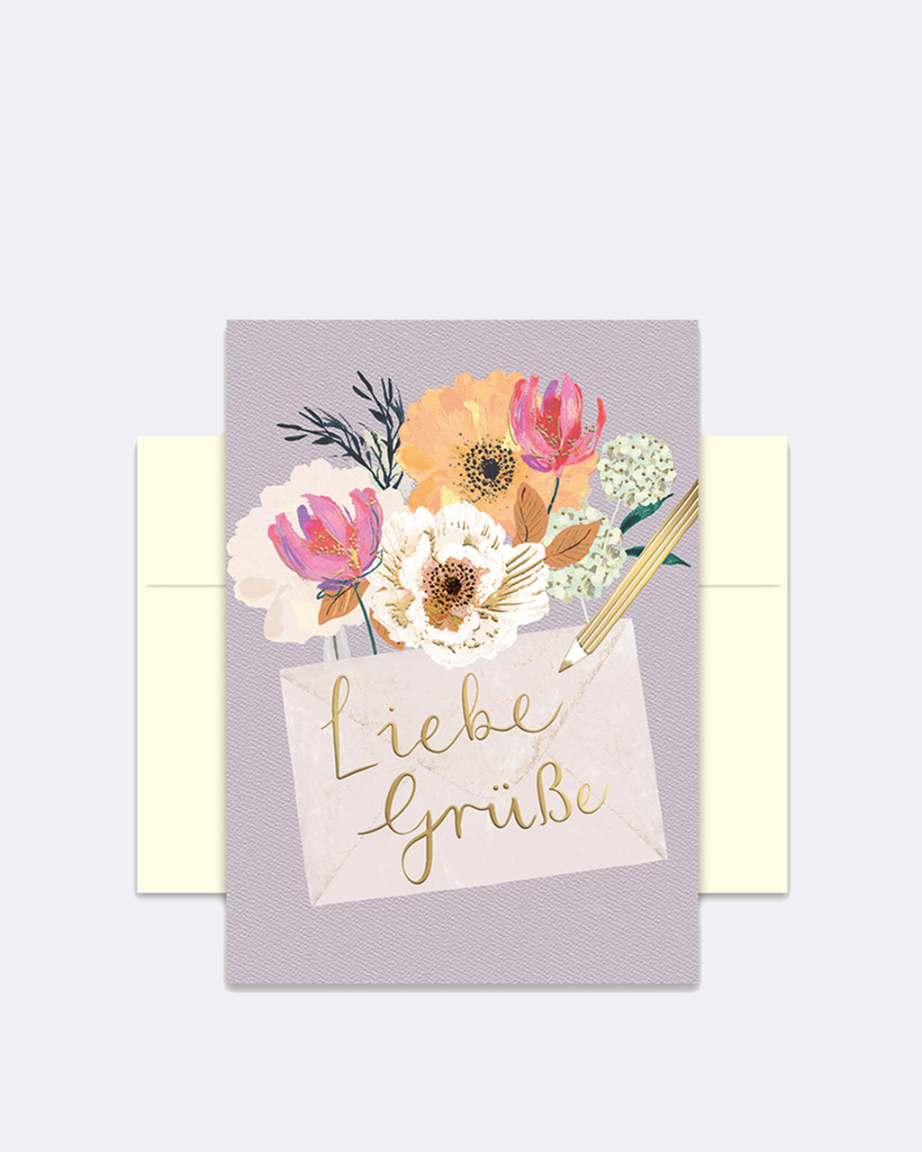 Doppelkarte - Liebe Grüße