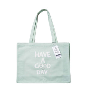 Stofftasche - Jutebeutel - 48 x 14 x 42 cm - 100% Bio-Baumwolle - Organic Cotton Bag - have a good day