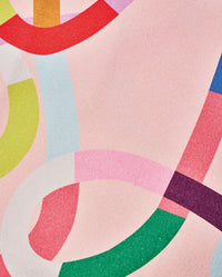 Organic Cotton Bag colourful waves