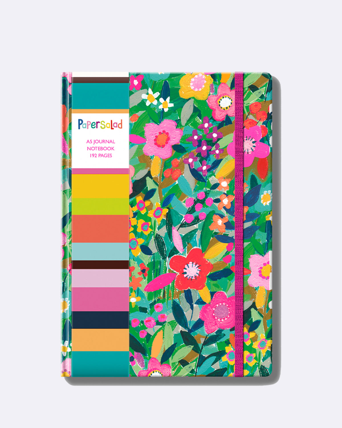 Notizbuch - Tagebuch - A5  - Journal liniert, 192 Seiten - Blumenmuster