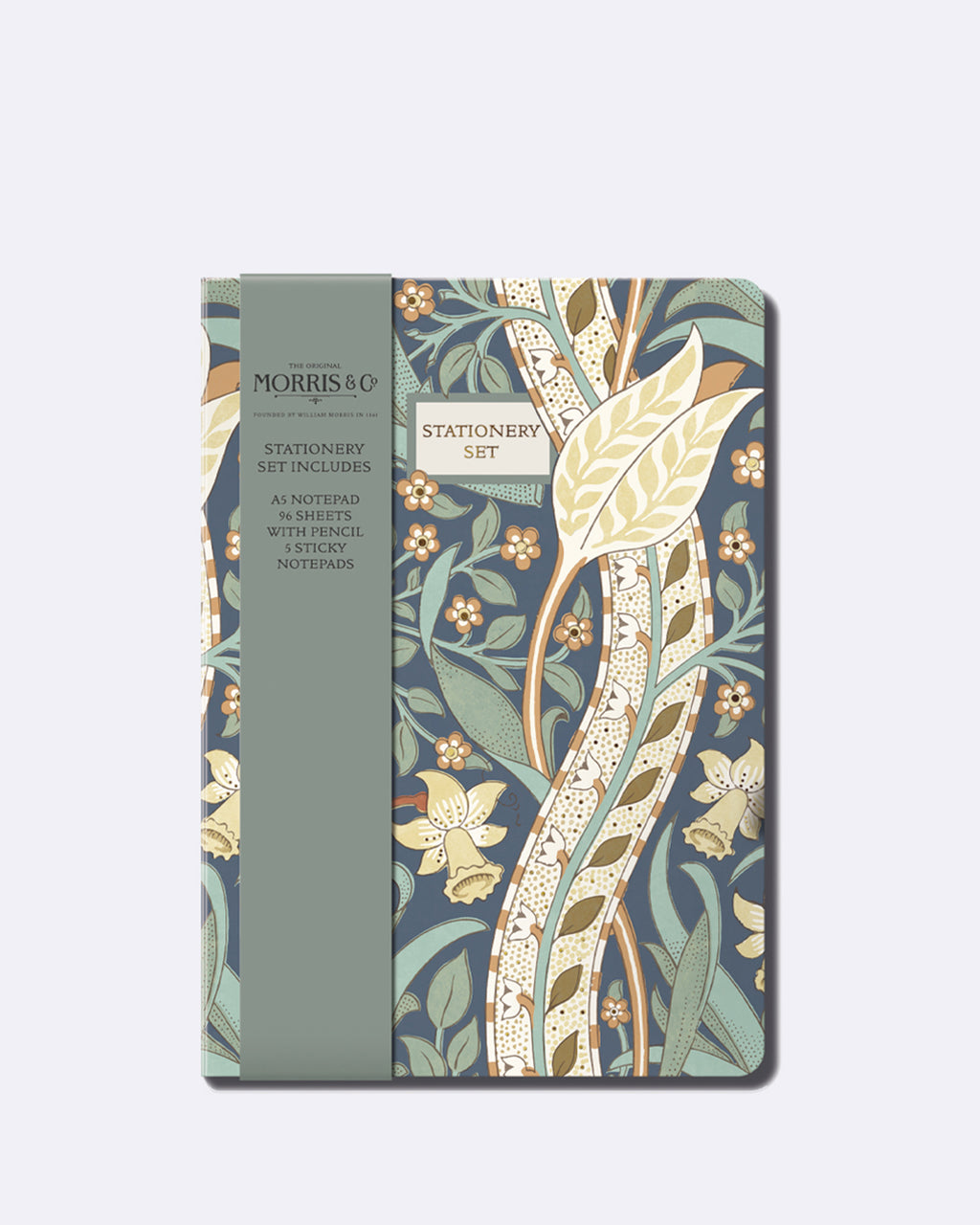 A5 Notizblock mit Sticker Sets & Bleistift - florales Design - Sticky ...