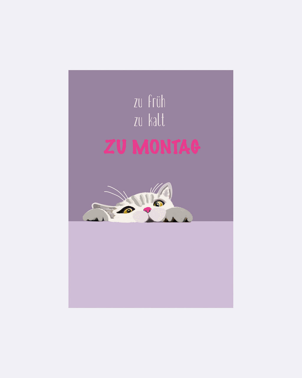 Yay Card Postkarte - Katze Montag