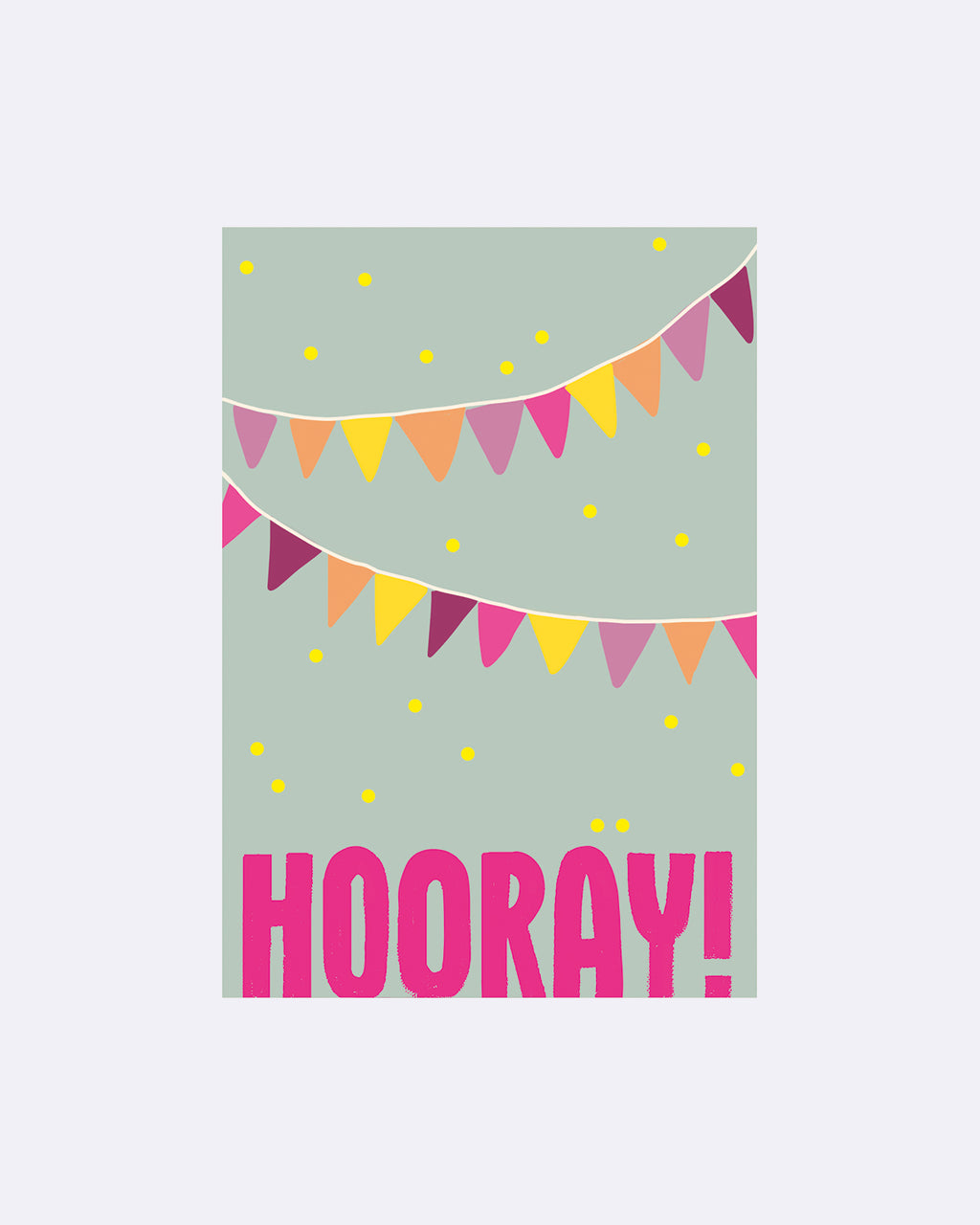 Yay Card Postkarte - Hooray