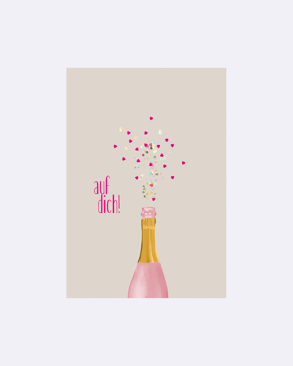 Yay Card Postkarte - Sekt auf dich