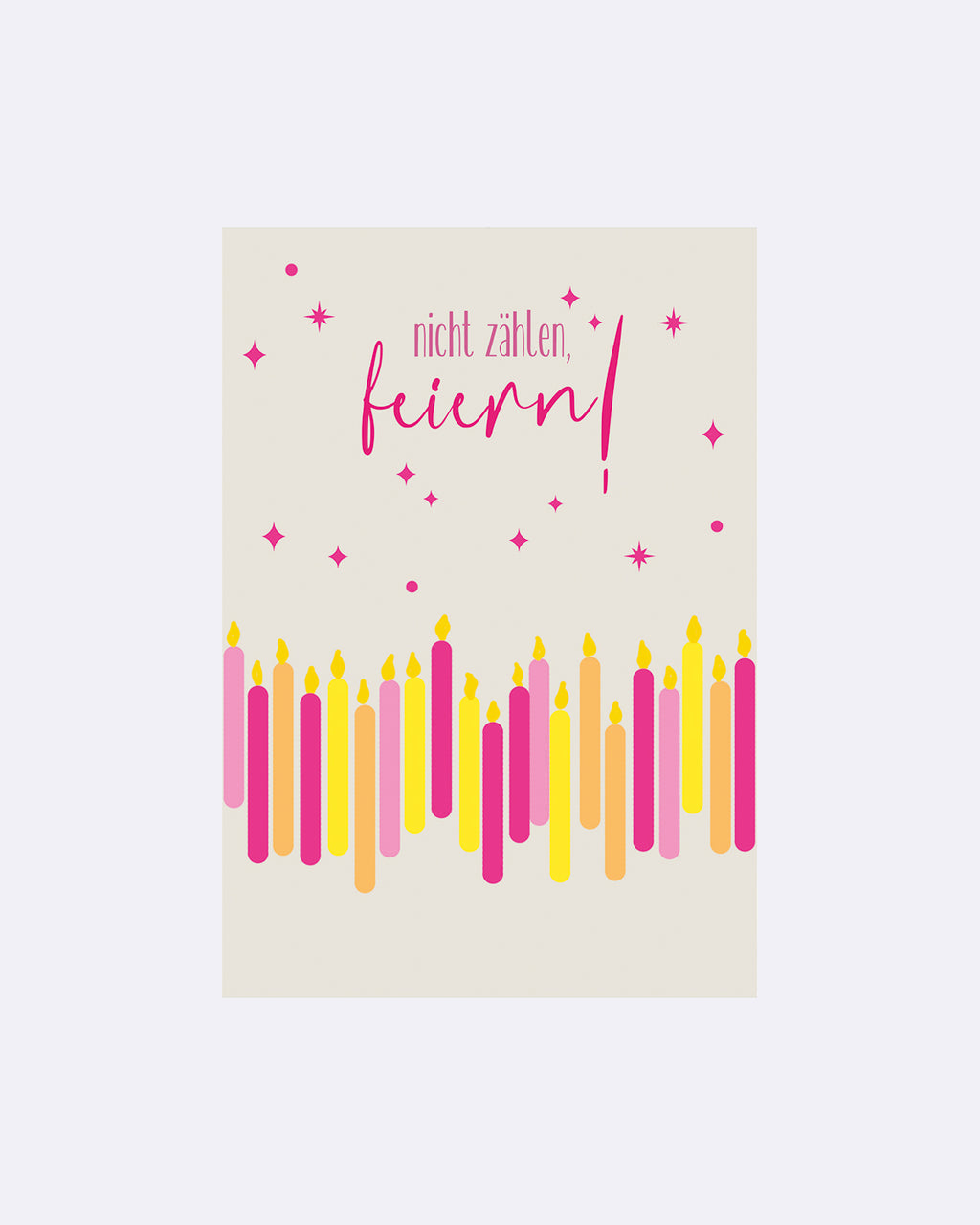 Yay Card Postkarte - Nicht zählen, feiern