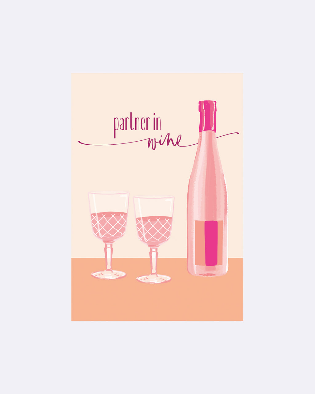 Yay Card Postkarte - partner in wine