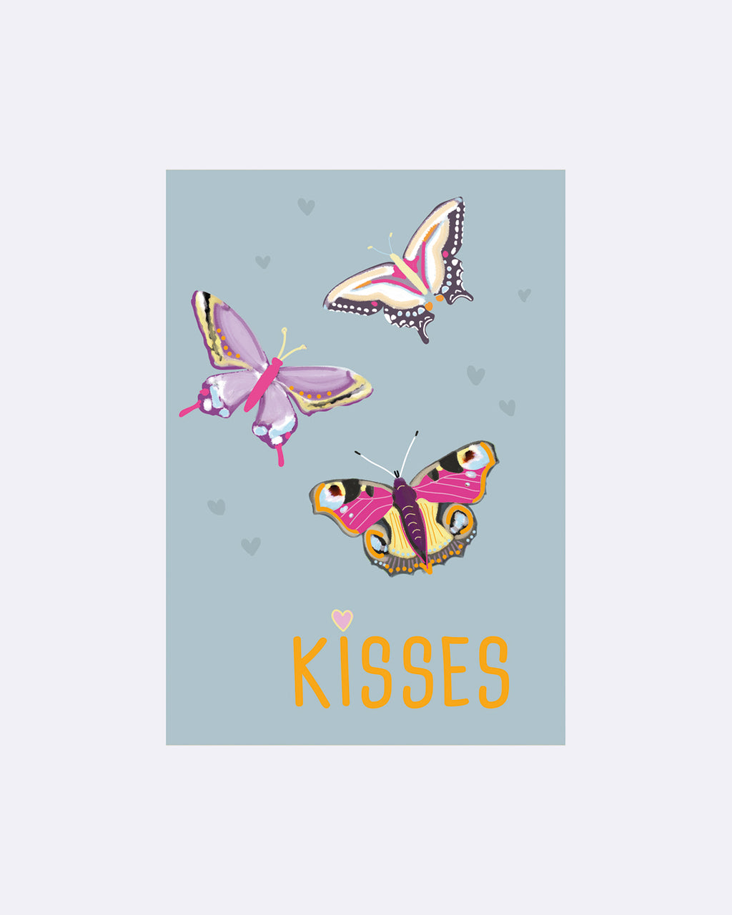 Yay Card Postkarte - Butterfly kisses