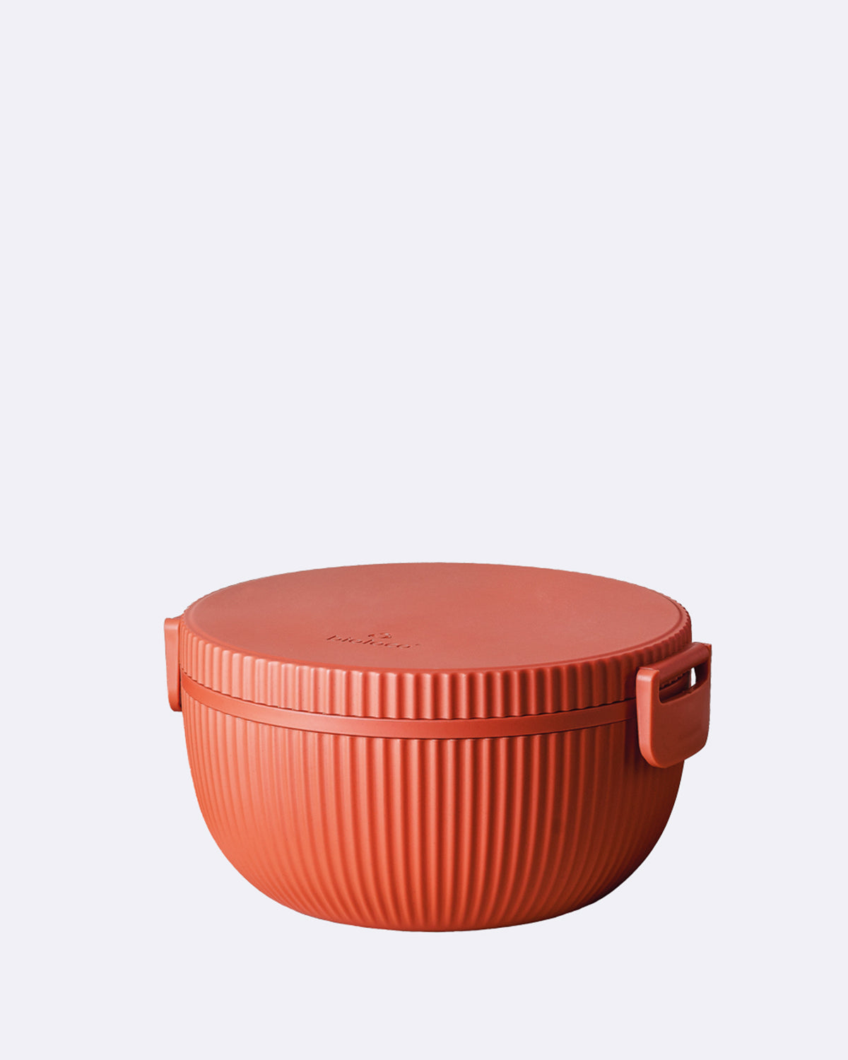Runde Lunchbox aus nachhaltigem PLA - bioloco plant deluxe bowl terracotta - runde Brotdose