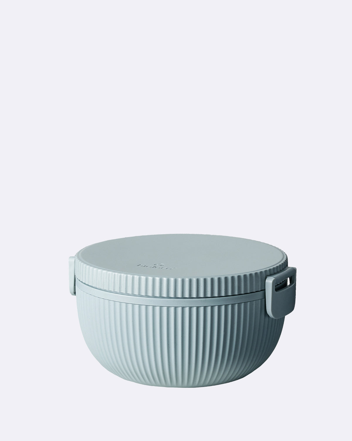 Runde Lunchbox aus nachhaltigem PLA - bioloco plant deluxe bowl powder blue - runde Brotdose