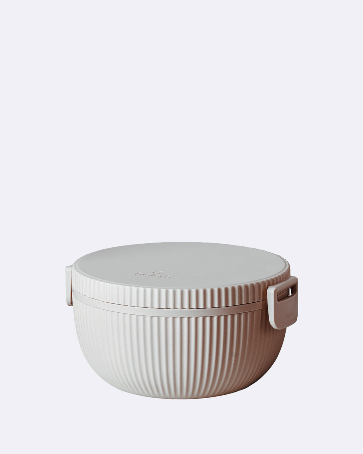 Runde Lunchbox aus nachhaltigem PLA - bioloco plant deluxe bowl cloud - runde Brotdose