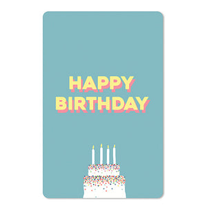 Geburtstagskarte - mini Postkarten - 8,5 x 13,5 cm - Geburtstag - happy birthday