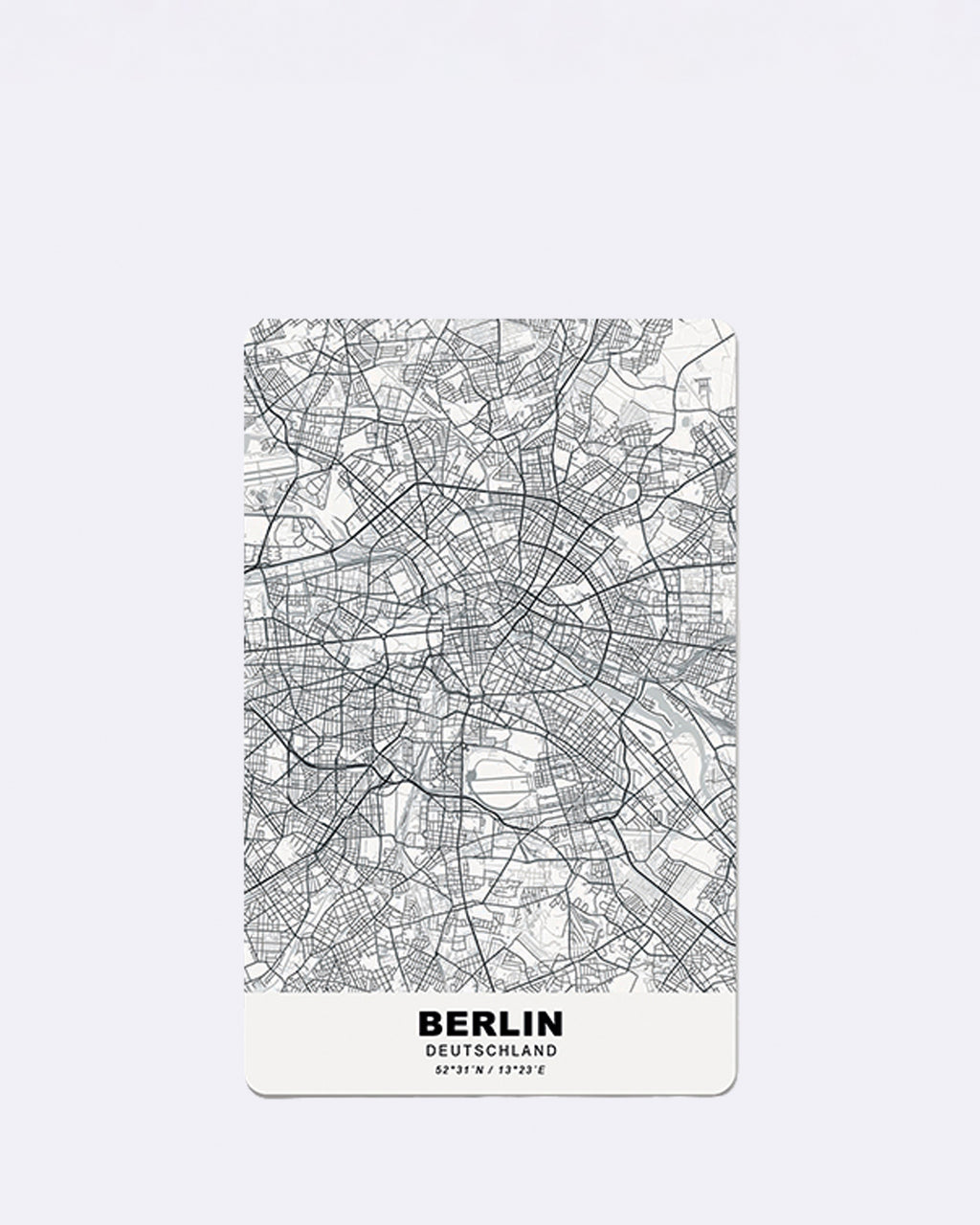 Mini Postkarten - Berlin Stadtplan