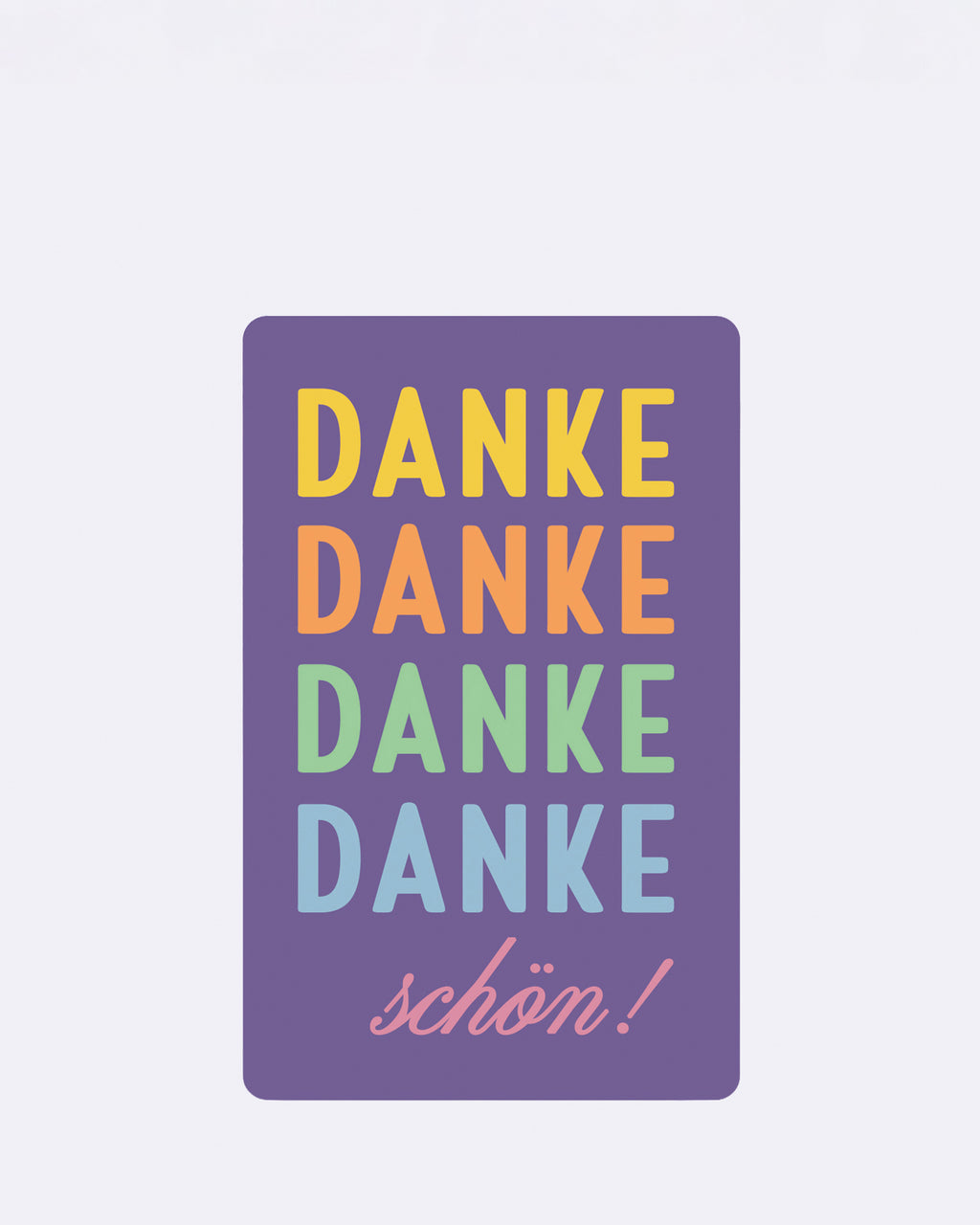 Mini Postkarten - Danke Danke Danke