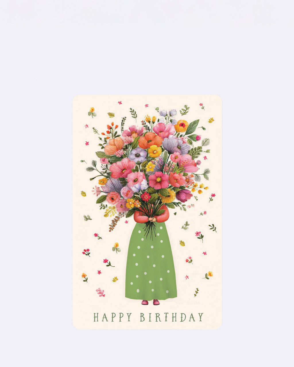 Mini Postkarten - Blumenmädchen