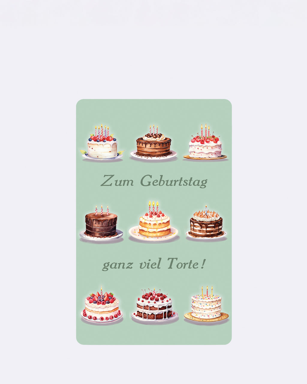 Mini Postkarten - Ganz viel Torte