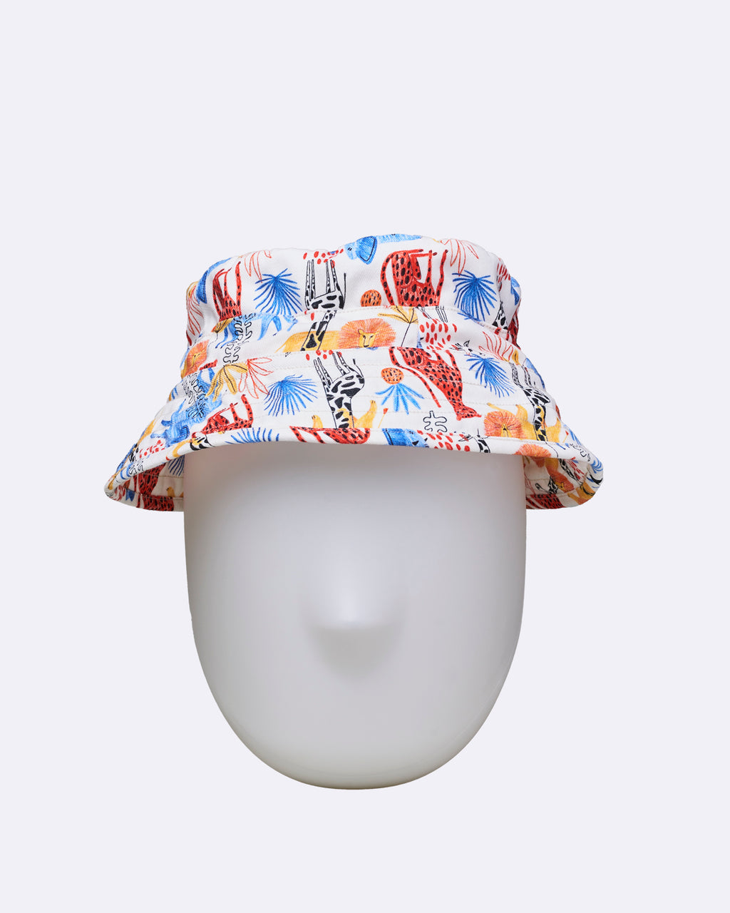 Organic bucket hat crayon animals