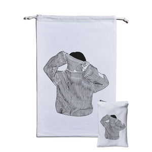 Wäschesack aus Bio-Baumwolle - 40x60 - Verschiedene Muster - clean sweater