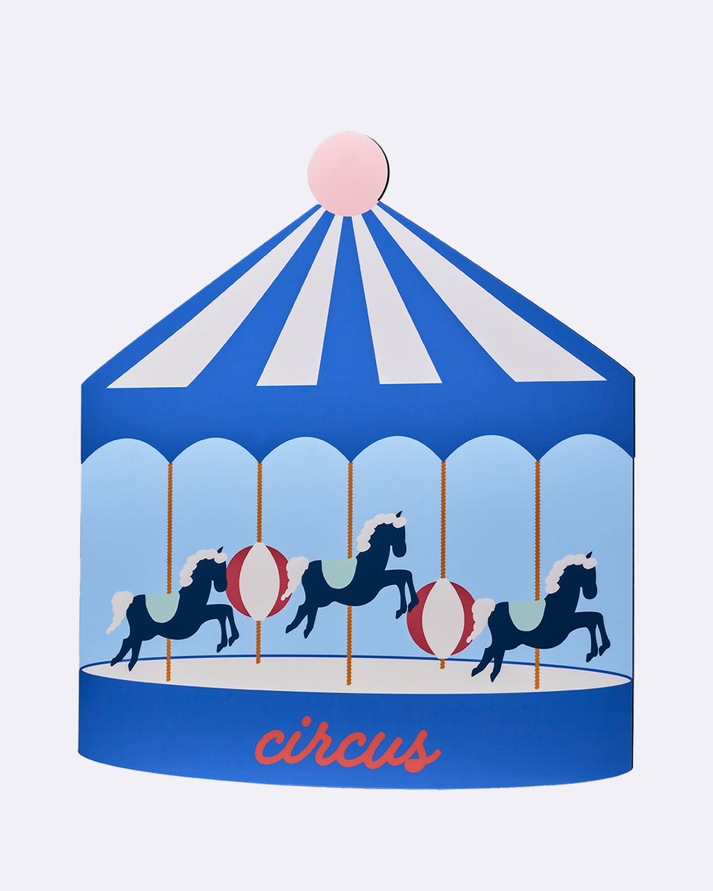 wooden wall light carousel