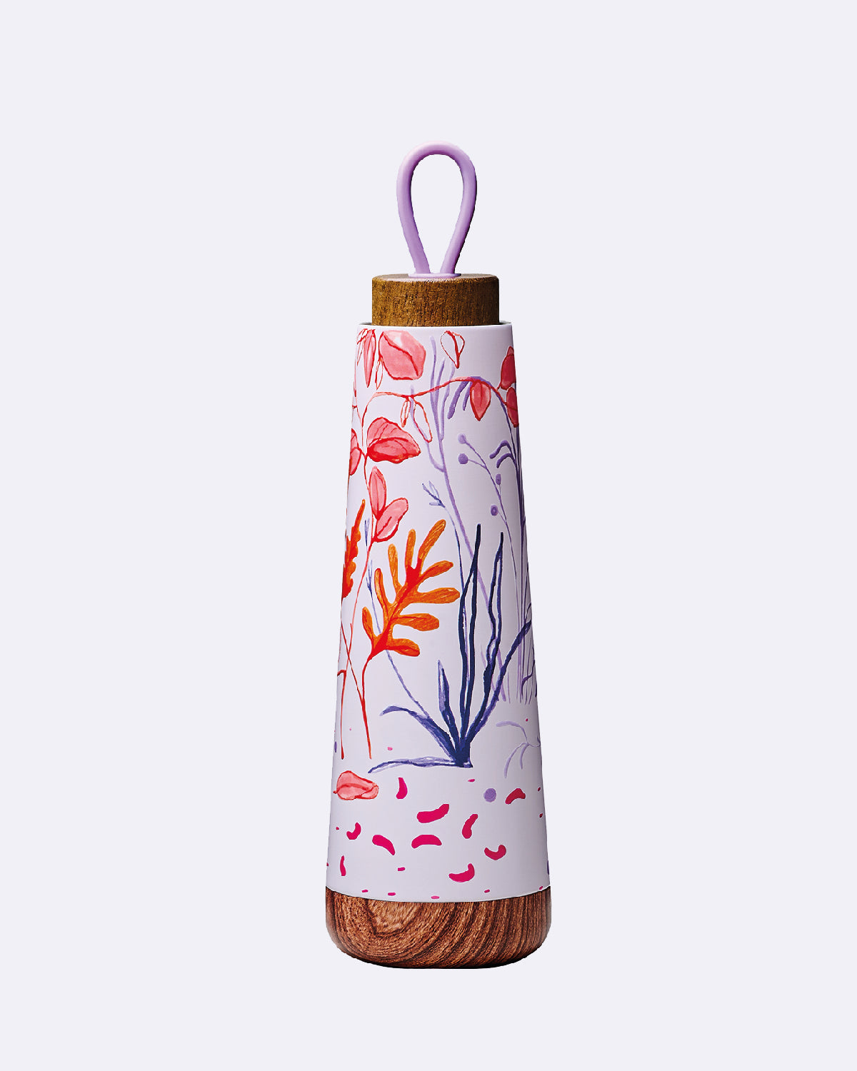 Thermosflasche Edelstahl - bioloco loop Bright Autumn - 500ml - Blätter - Pflanzenmuster - nachhaltig