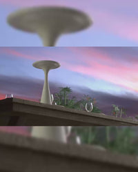 ufo table lamp - chrome Video