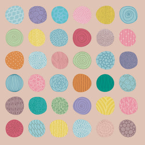 Bambus Serviette - 30x30 - Grafische Designs - Organische Muster - Linien - Floral - Formen - Kreise