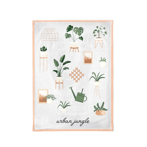 Nachhaltiges Küchenhandtuch - 100% Baumwolle - 50 x 70 cm - Organic Kitchen Towel - urban jungle