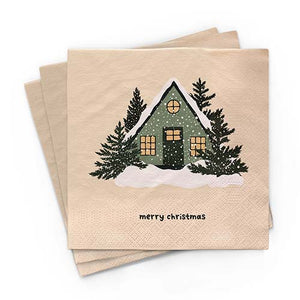 Bambus Serviette - 30x30 - Winter - Weihnachten - Christmas