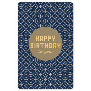 Geburtstagskarte - mini Postkarten - 8,5 x 13,5 cm - Geburtstag - happy birthday to you