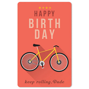 Geburtstagskarte - mini Postkarten - 8,5 x 13,5 cm - Geburtstag - happy birthday 