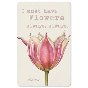 Mini Postkarten - 8,5 x 13,5 cm - Natur & Tiere - Blume - i must have flowers always, always.