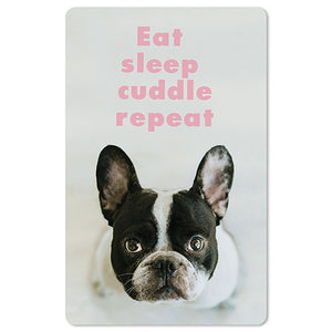 Mini Postkarten - 8,5 x 13,5 cm - Natur & Tiere - Hund -  eat sleep cuddle repeat
