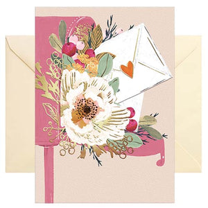 Hochwertige Grußkarte - Glückwunschkarte mit farbigen Umschlag - verschiedene Anlässe - Briefkasten