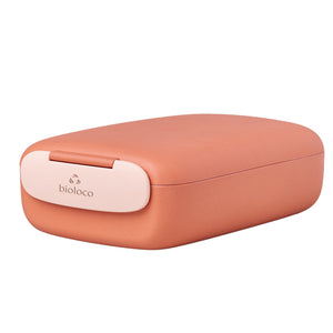 Nachhaltige Lunchbox - Brotdose aus PLA - bioloco plant urban lunchbox rectangle - lachs-rosa